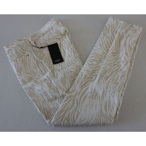 Hudson Women Sz 30 Distorted Zebra Print Holly Stretch Mid-Rise Skinny Jean $195 - Picture 7 of 9